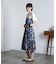 PRINT GATHERED SKIRT