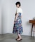 PRINT GATHERED SKIRT