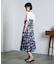 PRINT GATHERED SKIRT