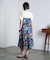 PRINT GATHERED SKIRT