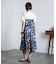 PRINT GATHERED SKIRT