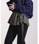 CHECK FRILL SKIRT