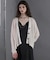 Straw yarn cardigan