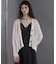 Straw yarn cardigan
