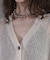 Straw yarn cardigan