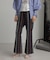JACQUARD FLARE PANTS