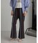 JACQUARD FLARE PANTS