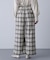 ダブルタックチェックパンツ