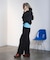 3D FLORAL EMBROIDERY PANTS