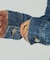 DENIM VOLUME SLEEVE DRESS