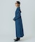 DENIM VOLUME SLEEVE DRESS