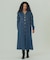 DENIM VOLUME SLEEVE DRESS