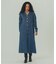 DENIM VOLUME SLEEVE DRESS