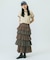 CHECK TIERED SKIRT