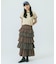 CHECK TIERED SKIRT