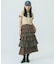 CHECK TIERED SKIRT