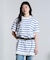 STRIPE H/S MINI CUT DRESS