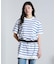 STRIPE H/S MINI CUT DRESS