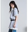 STRIPE H/S MINI CUT DRESS