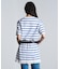 STRIPE H/S MINI CUT DRESS
