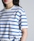 STRIPE H/S MINI CUT DRESS