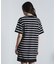 STRIPE H/S MINI CUT DRESS