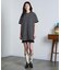 STRIPE H/S MINI CUT DRESS