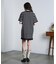 STRIPE H/S MINI CUT DRESS
