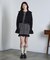 STRIPE H/S MINI CUT DRESS