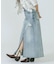 DAMEGE DENIM SKIRT