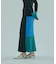 MULTICOLOR RIB KNIT SKIRT