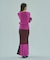 MULTICOLOR RIB KNIT SKIRT
