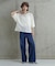 CHIGNON ベロアメッシュTシャツ