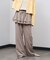 LAYERED SKIRT STRIPE PANTS