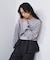 LAYERED SKIRT STRIPE PANTS