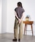 DOBBY STRIPE EASY PANTS