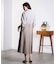 PLEATED SKIRT MIX FABRIC S/S SHIRT DRESS
