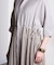 PLEATED SKIRT MIX FABRIC S/S SHIRT DRESS