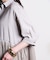 PLEATED SKIRT MIX FABRIC S/S SHIRT DRESS