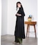 PLEATED SKIRT MIX FABRIC S/S SHIRT DRESS