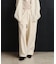 DENIM/BACK SATIN PANTS