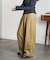 DENIM/BACK SATIN PANTS