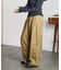DENIM/BACK SATIN PANTS