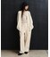 DENIM/BACK SATIN PANTS