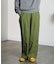 DENIM/BACK SATIN PANTS