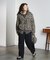 DENIM/BACK SATIN PANTS