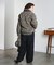DENIM/BACK SATIN PANTS