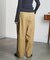 DENIM/BACK SATIN PANTS