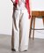 DENIM/BACK SATIN PANTS