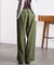 DENIM/BACK SATIN PANTS